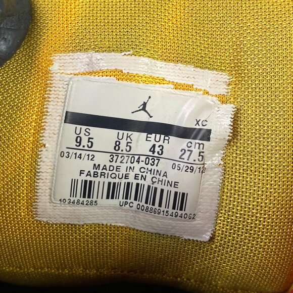 Nike Jordan 1 Flight Shoes Men's 9.5 Black Basketball Sneakers 372704 037 - Picture 3 of 14